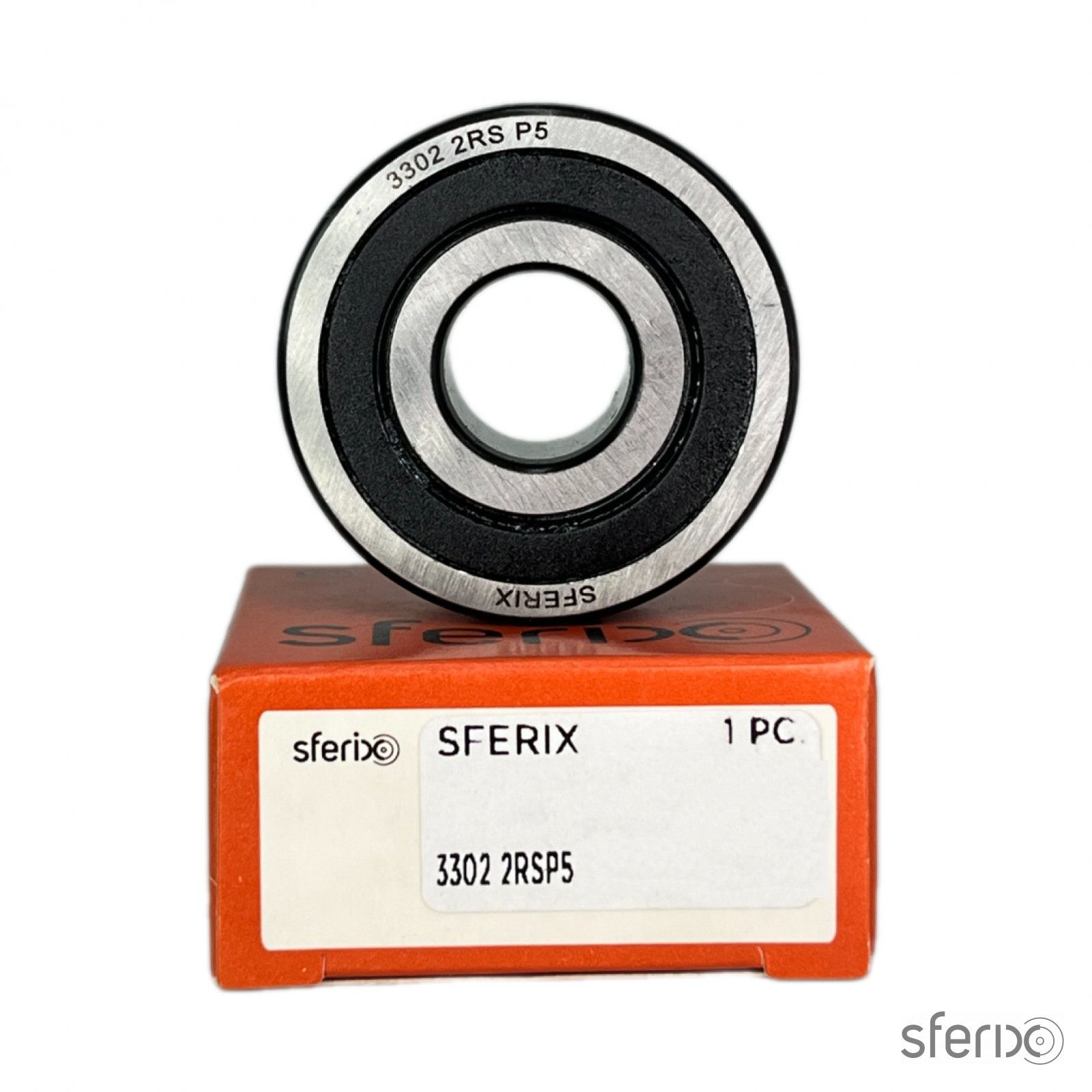 Радиально-упорный двухрядный подшипник 3302 2RS P5 SFERIX - Сферикс - фото -  2